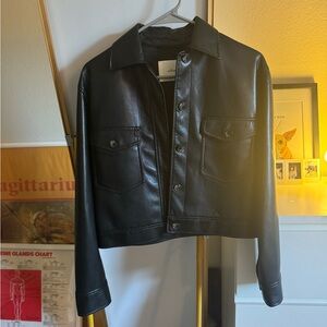 Aritzia Wilfred faux leather jacket